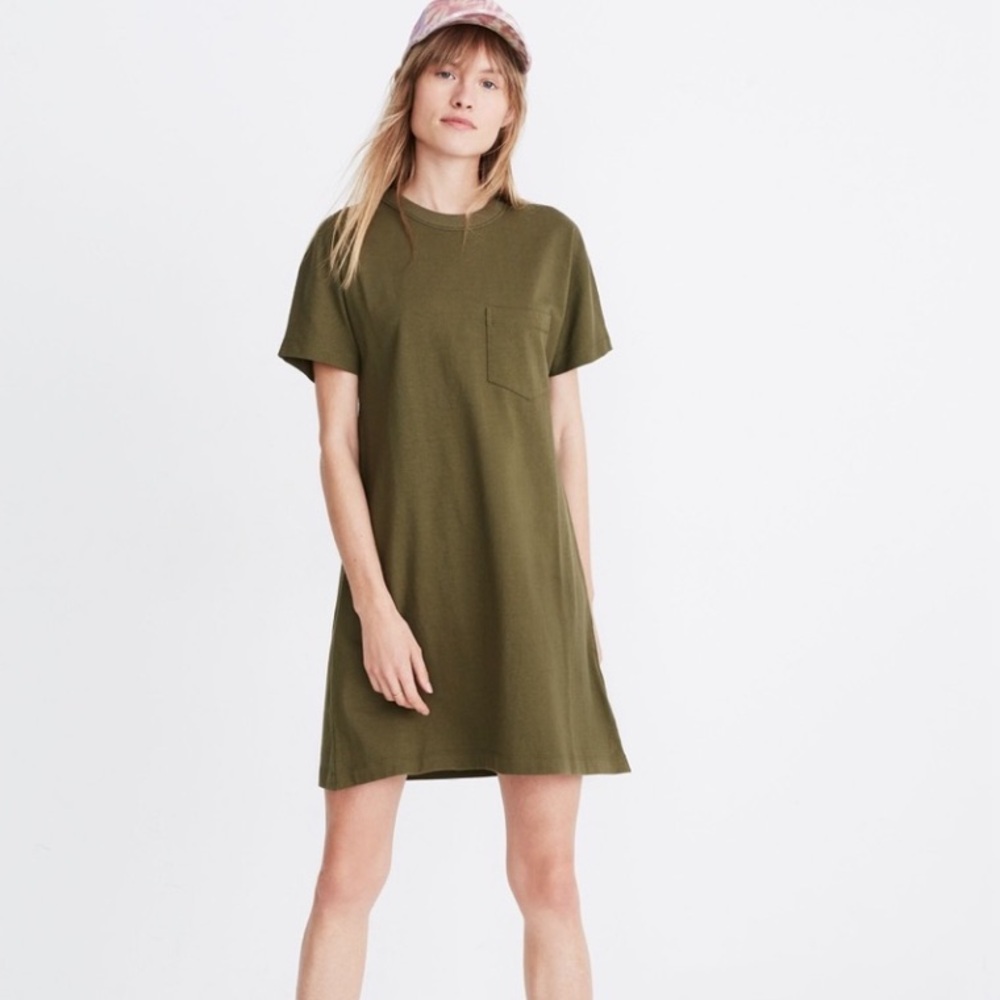 💫MADEWELL Olive Green T-Shirt Dress XL